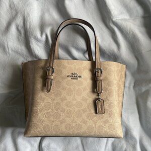 Coach Mollie Tote Bag 25 in Signature Canvas